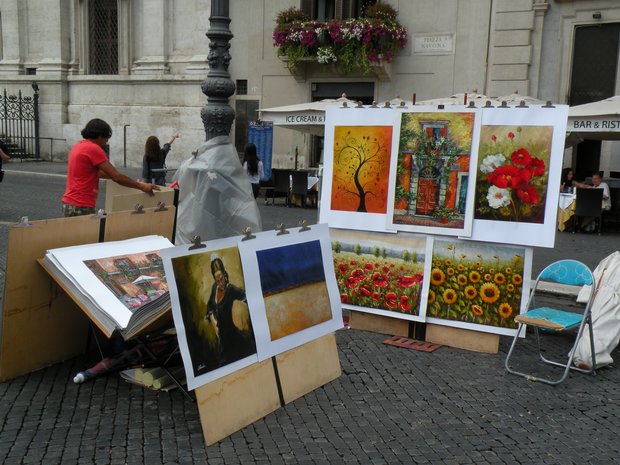  peintures, piazza Navona